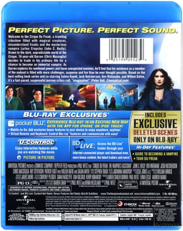 Cirque du Freak: The Vampire's Assistant (Asystent wampira) [Blu-Ray]