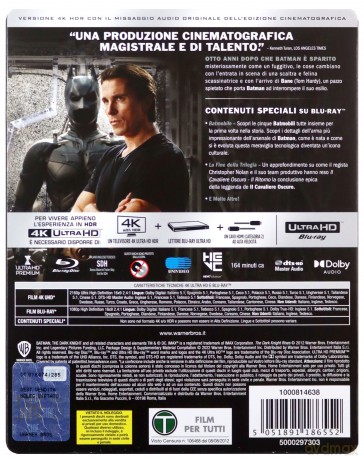 Mroczny Rycerz powstaje (steelbook) [Blu-Ray 4K]+[Blu-Ray]
