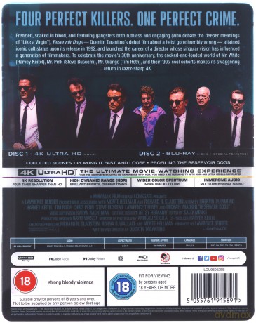Reservoir Dogs (Wściekłe psy) (steelbook) [Blu-Ray]