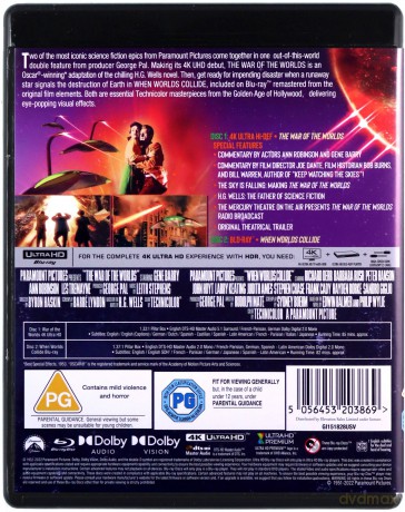 The War of the Worlds (Wojna światów) [Blu-Ray]