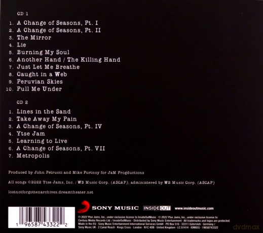 Dream Theater: Lost Not Forgotten Archives: Old Bridge, New Jersey (1996) (digipack) [2CD]