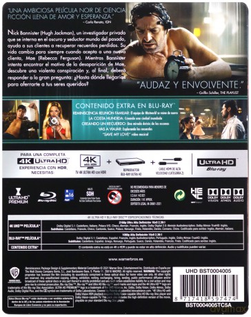 Reminiscencja (steelbook) [Blu-Ray 4K]+[Blu-Ray]