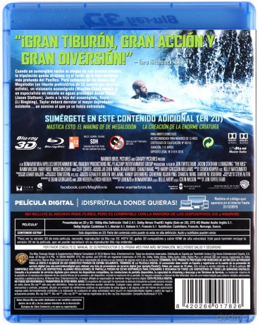 The Meg [Blu-Ray 3D]+[Blu-Ray]