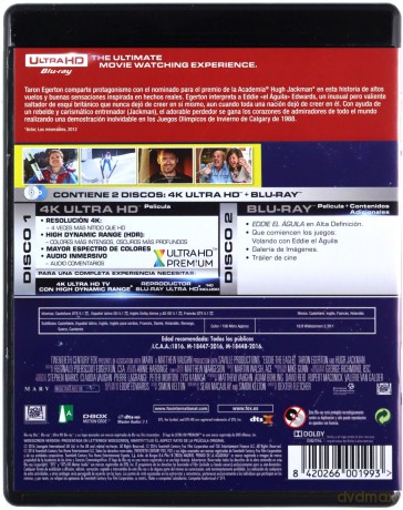 Eddie the Eagle (Eddie zwany Orłem) [Blu-Ray 4K]+[Blu-Ray]