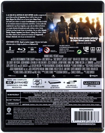 Liga Sprawiedliwości Zacka Snydera [2xBlu-Ray 4K]+[2xBlu-Ray]