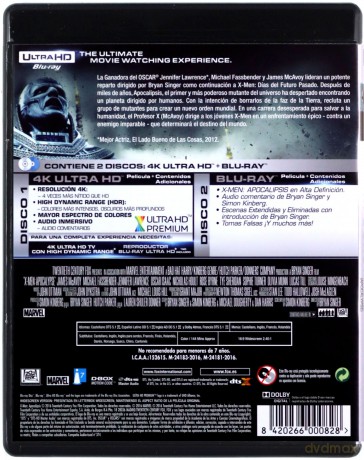 X-Men: Apocalypse [Blu-Ray 4K]+[Blu-Ray]