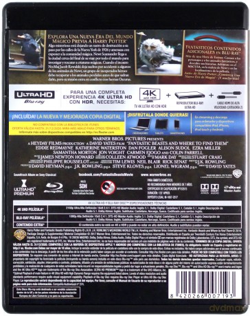 Fantastic Beasts and Where to Find Them (Fantastyczne zwierzęta i jak je znaleźć) [Blu-Ray 4K]+[Blu-Ray]
