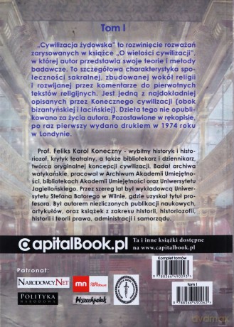 Cywilizacja żydowska (Tom 1) - Feliks Koneczny [KSIĄŻKA]