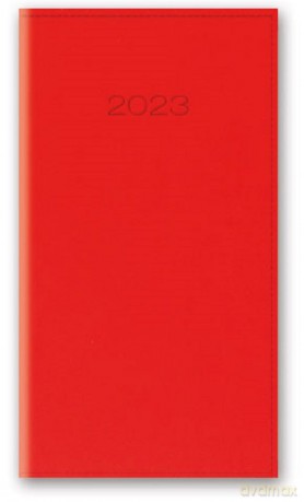 Kalendarz 2023 A6 TDW VIVELLA Czerwony [KALENDARZ]