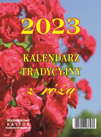 Kalendarz 2023 KL14 Tradycyjny z różą zdzierak [KALENDARZ]