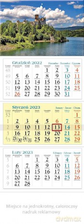 Kalendarz 2023 trójdzielny Czorsztyn [KALENDARZ]