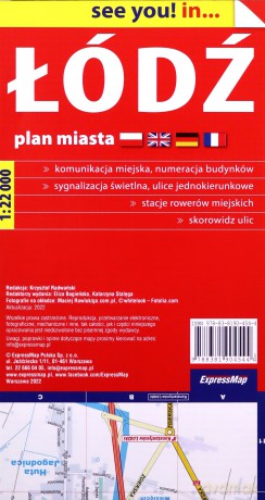 Łódź plan miasta 1:22 000