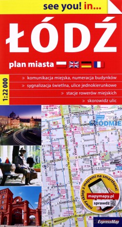Łódź plan miasta 1:22 000