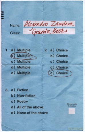 Multiple Choice - Alejandro Zambra [KSIĄŻKA]