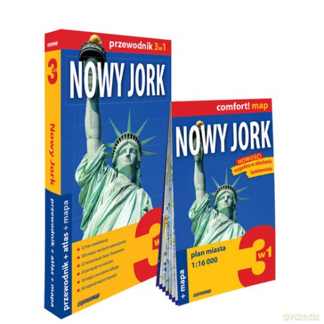Nowy Jork 3w1 przewodnik + atlas + mapa - Byrtek Katarzyna [KSIĄŻKA]