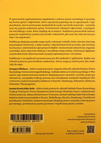 Prawo rzymskie Przed egzaminem - Grzegorz Blicharz, Joanna Kruszyńska-Kola [KSIĄŻKA]