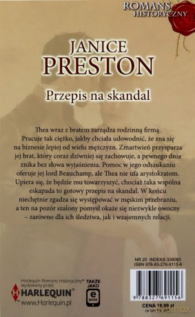 Przepis na skandal - Janice Preston [KSIĄŻKA]