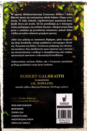 Serce jak smoła - Robert Galbraith (pseud. J.K. Rowling) [KSIĄŻKA]