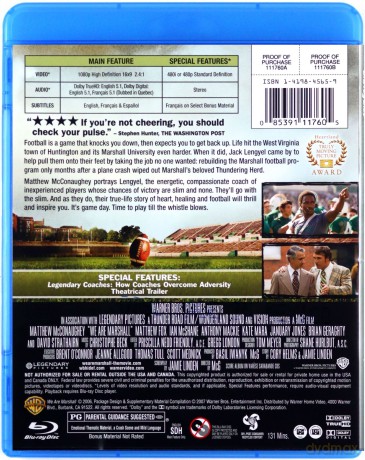 We Are Marshall (Męski sport) [Blu-Ray]