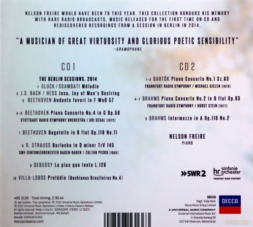 Nelson Freire: Memories [2CD]