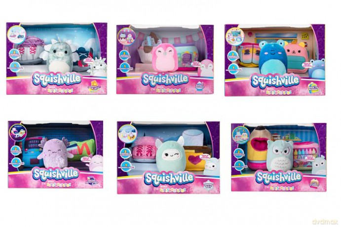 Squishville Squishville Zestaw + Akcesoria, Plusz
