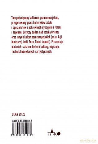 Artystyczne tradycje pozaeuropejskich kultur [KSIĄŻKA]