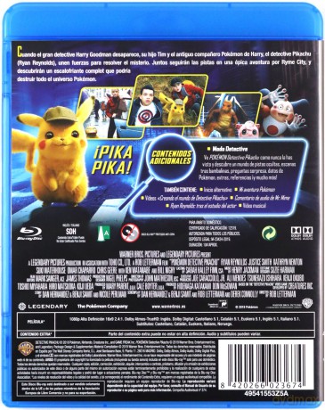 Pokemon Detective Pikachu (Pokemon: Detektyw Pikachu) [Blu-Ray]