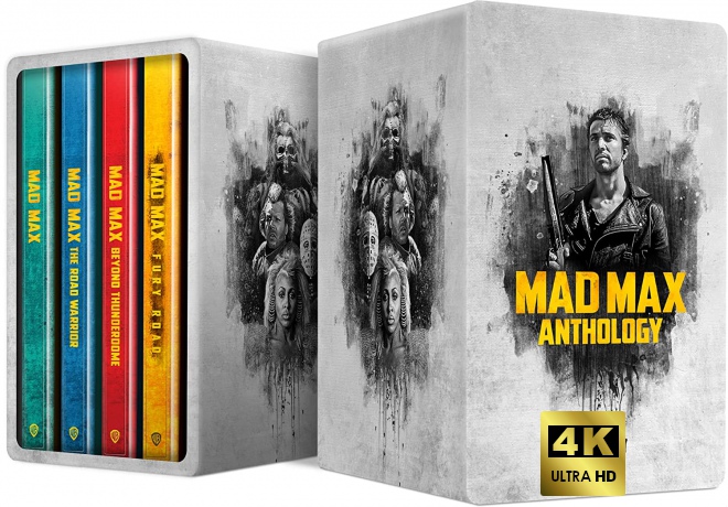 Mad Max Anthology: Mad Max / Mad Max 2: The Road Warrior / Mad Max Beyond Thunderdome / Mad Max: Fury Road (Mad Max / Mad Max 2 - Wojownik szos / Mad Max pod Kopułą Gromu / Mad Max: Na drodze gniewu) (steelbook) [6xBlu-Ray 4K]+[3xBlu-Ray]