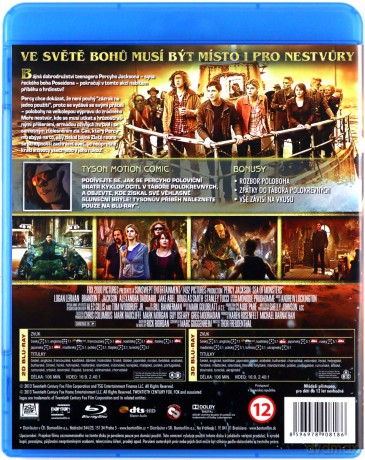 Percy Jackson: Morze potworów [Blu-Ray 3D]+[Blu-Ray]