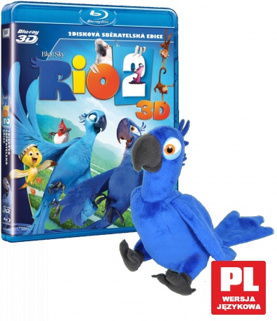 Rio 2 (Edycja limitowana z pluszową zabawką [Blu-Ray 3D]+[Blu-Ray]+[ZABAWKA]