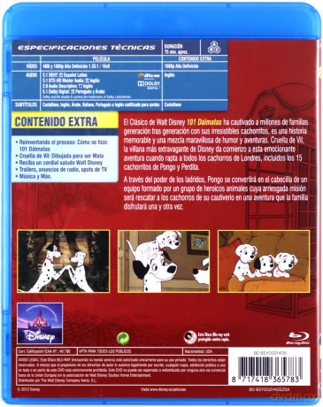 101 Dalmatians (101 dalmatyńczyków) (Disney) [Blu-Ray]