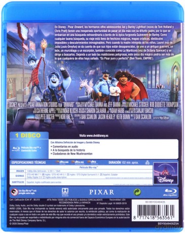 Onward (Naprzód) (Disney) [Blu-Ray]