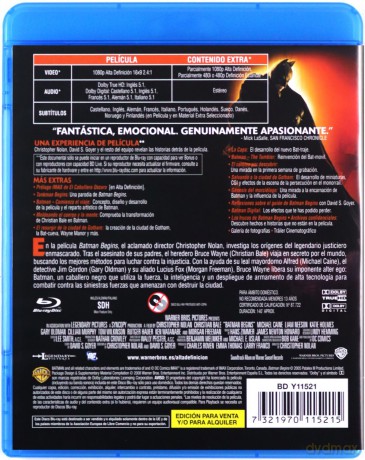 Batman Begins (Batman - Początek) [Blu-Ray]