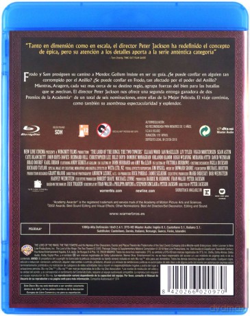 The Lord of the Rings: The Two Towers (Władca pierścieni: Dwie wieże) [Blu-Ray]