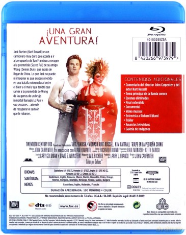 Wielka draka w Chińskiej dzielnicy [Blu-Ray]