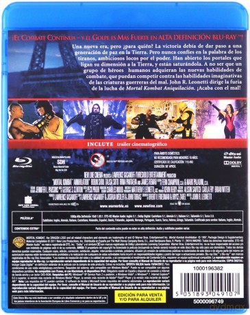 Mortal Kombat: Annihilation (Mortal Kombat 2: Unicestwienie) [Blu-Ray]