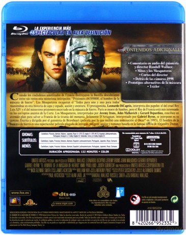 The Man in the Iron Mask (Człowiek w żelaznej masce) [Blu-Ray]