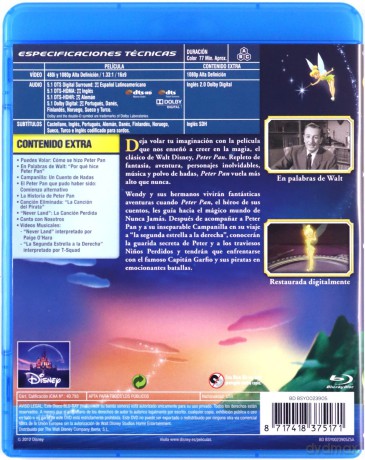 Peter Pan (Piotruś Pan) (Disney) [Blu-Ray]