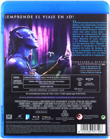 Avatar [Blu-Ray 3D]+[DVD]
