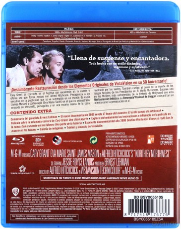 North by Northwest (Północ - północny zachód) [Blu-Ray]