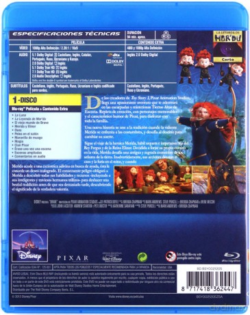 Brave (Merida Waleczna) (Disney) [Blu-Ray]