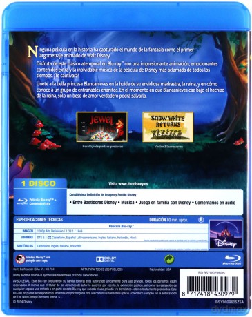 Snow White and the Seven Dwarfs (Królewna Śnieżka i siedmiu krasnoludków) (Disney) [Blu-Ray]