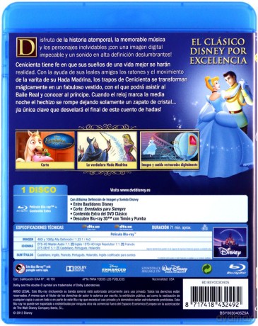 Cinderella (Kopciuszek) (Disney) [Blu-Ray]