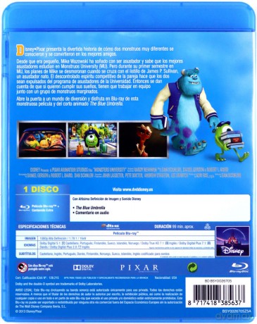 Monsters University (Uniwersytet Potworny) (Disney) [Blu-Ray]