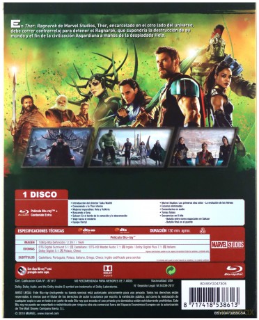 Thor: Ragnarok [Blu-Ray]