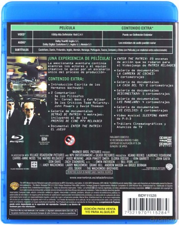 The Matrix Reloaded (Matrix reaktywacja) [Blu-Ray]