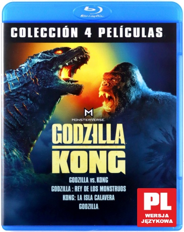 Godzilla / Kong Pack: Godzilla vs Kong / Godzilla: King of the Monsters /  Kong: Skull Island / Godzilla [4xBlu-Ray]