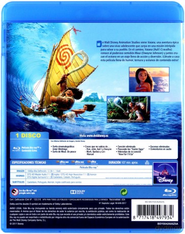 Moana (Vaiana: Skarb oceanu) (Disney) [Blu-Ray]