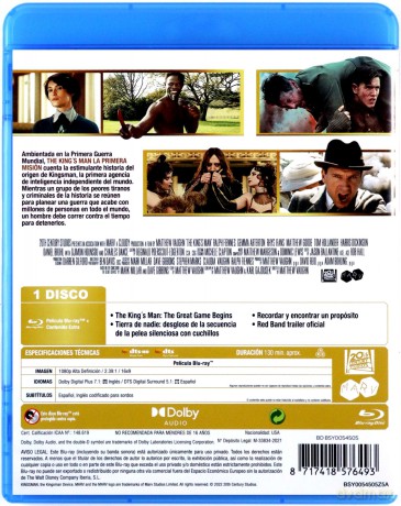King's Man: Pierwsza misja [Blu-Ray]