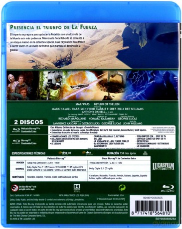 Star Wars: Episode VI - Return of the Jedi (Gwiezdne wojny: Część VI - Powrót Jedi) [2xBlu-Ray]